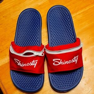 Shinesty Slip It In Fannie Pack Slides, Size 42